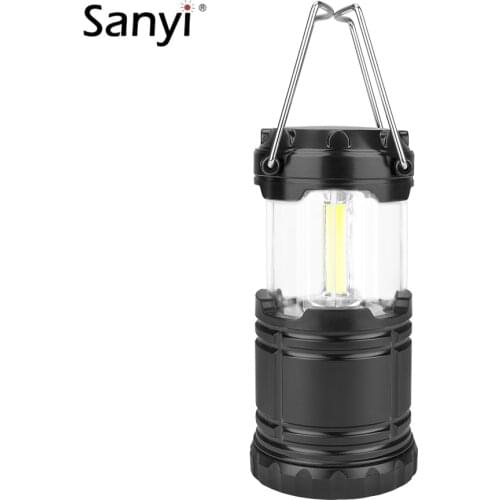 Sanyi Portable 3*COB LED Camping Light Working Light Outdoor Tent Light Handheld Flashlight 3 * AAA Batteries Waterproof