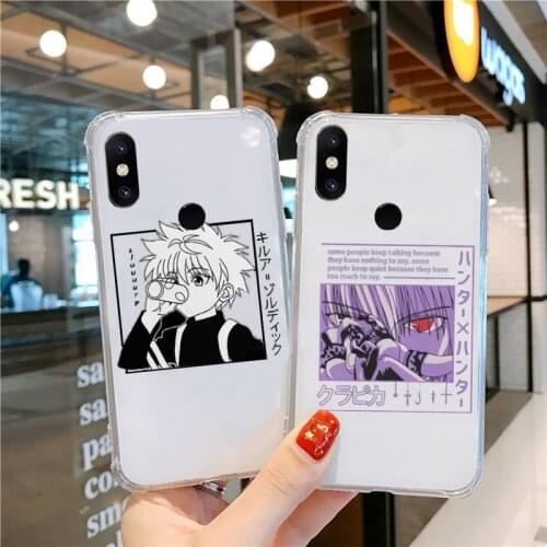 Hunter X Killua Zoldyck Anime Phone Case Transparent for Xiaomi cc max mix note 3 2 6 8 5 10 11 9 10 play x s se lite pro
