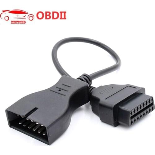 OBD2 cable Extension Connector for G-M 12 Pin to 16Pin obd2 OBDII Diagnostic Cable for G-M 12Pin TO 16 Pin Old Car
