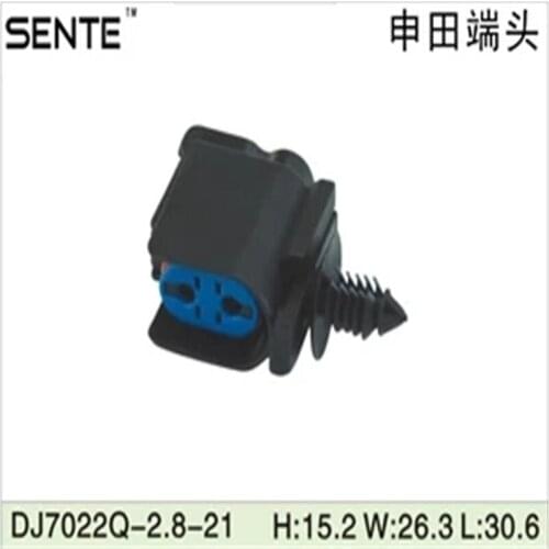 500PCS DJ7022Q-2.8-11 2.8mm 2Pin AMP Car Electrical Wire Connectors for Audi ,BMW,Honda,Land Rover, Mondeo AND other models