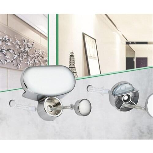 Bathroom Mirror Glass Mirror Hinger Fixed Accessories Advertising Plate Glass Clamp Fixed Clip Mirror Mirror Fixed Fitting
