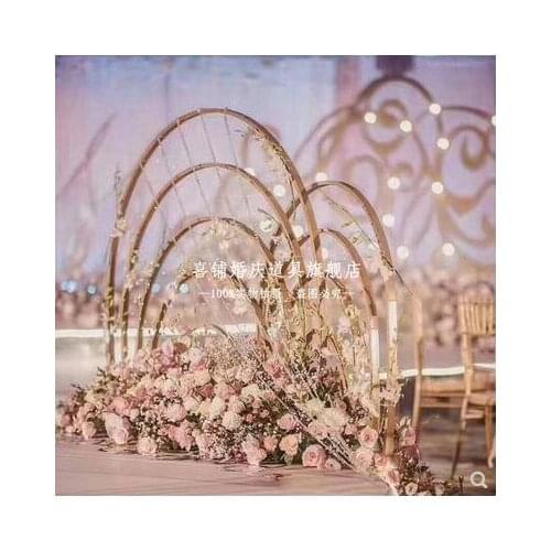 Wedding props new rainbow gate Tieyi road leading to the wedding stage catwalk decoration scene layout arch