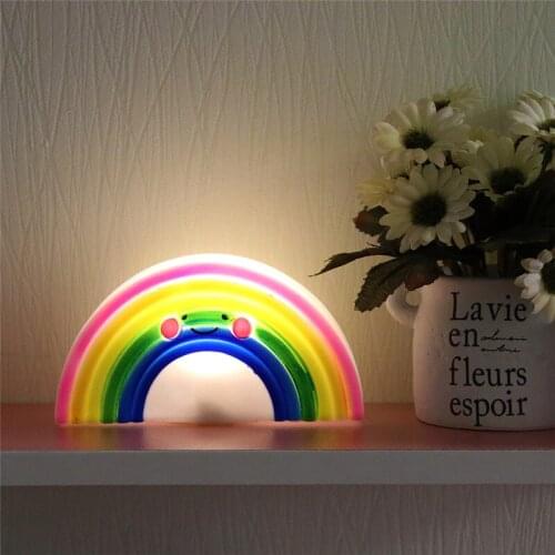 Animal LED Night Light For Children Baby Kids Rainbow LED Night Lamp Home Bedroom Decoration