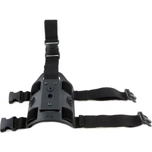 Tactical IMI Drop Leg Holster Rotary Gun Holster Platform Panel Pouch Concealed Carry For Pistol Hunting Black