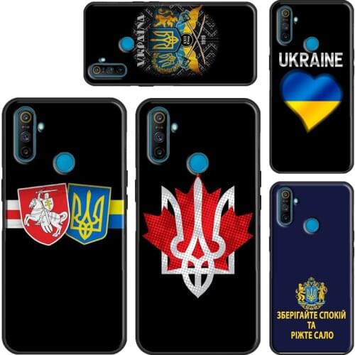 Ukraine Tryzub Flag Phone Case For OnePlus 8T 7T Nord 8 9 Pro Cover For Realme GT Neo Q3 6 7 8 Pro C3 C11 C21