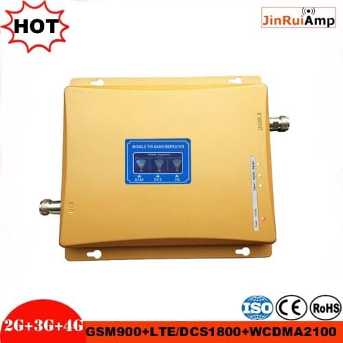 ALC GSM repeater 900 3G 2100 LTE 1800 Cellular Signal Booster Tri Band Repeater LCD Display Mobile Phone 4G Amplifier 2g 3g 4g