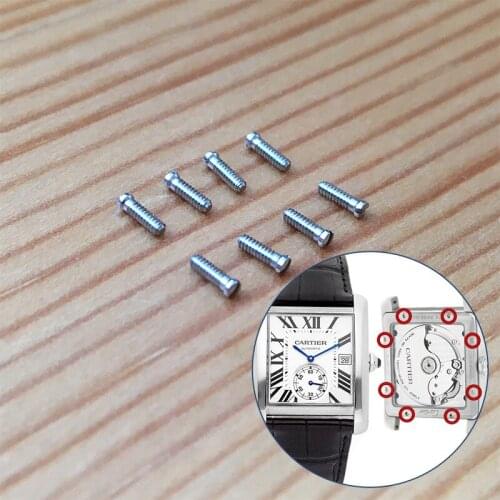 Watch back cover screw for Car tier Tank MC Small Seconds 34.3X44mm mans' watch
