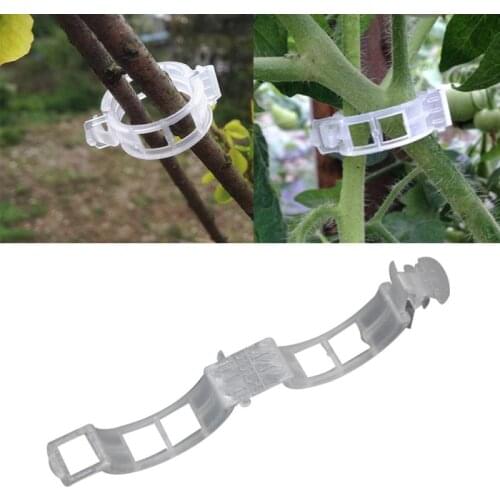 50Pcs Plastic Plant Support Clips For Tomato Hanging Trellis Vine Connects Plants Greenhouse Vegetables Garden Ornament
