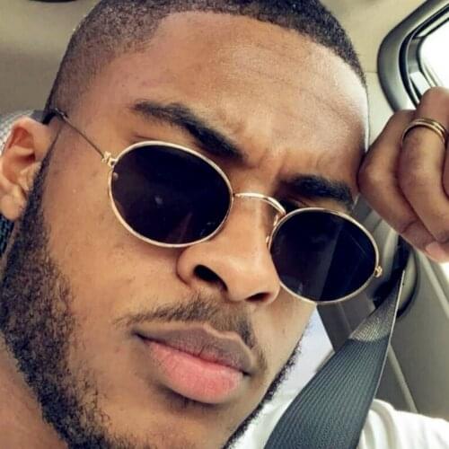 ONEVAN 2021 Retro Sunglasses Women Metal Round Glasses Women Vintage Oval Eyeglasses for Men Luxury Designer Gafas De Sol UV400