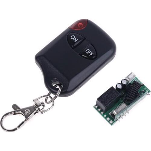 433Mhz RF Wireless Remote Control Switch DC 12V 1CH Relay Receiver Transmitter for LED Light Access Control