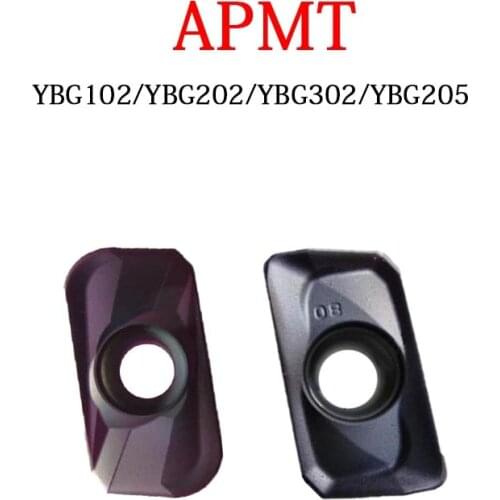 APMT APMT1135 YBG102 APMT160408PDER YBG202 APMT160416PDER-DR YBG205 YBG202 CNC Cutting Tools For Turning Inserts High Quality