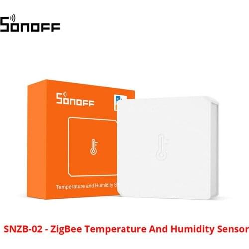 SONOFF SNZB-02 Zigbee Temperature & Humidity Sensor Smart Home Remotely Monitor
