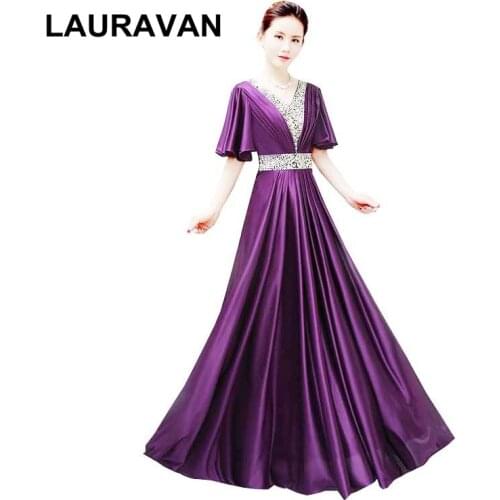 Long royal blue purple red elegant brides women v neck bridesmaid dresses for bridesmaids from china gown wedding party