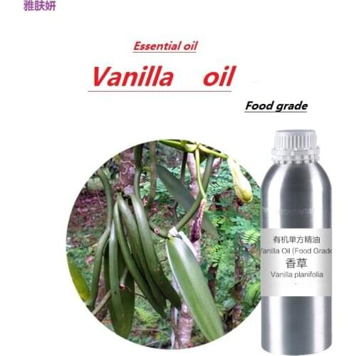 Cosmetics 50g-100g/ml/bottle vanilla essential oil base oil, organic cold pressed skin care oil free shipping
