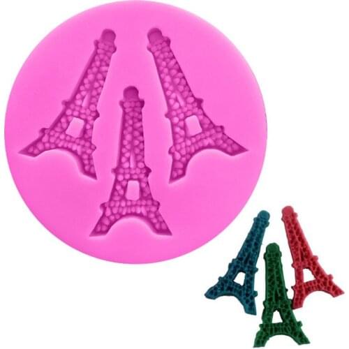 New Tower Cake Mold Fondant Chocolate Silicone Cupcake Decoration Cake Gumpate Tools Sugarcraft Kitchen Baking Moulds