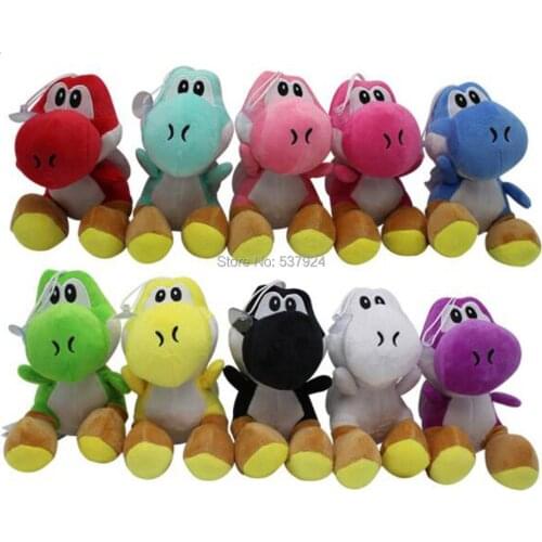 New 10Pcs Dinosaur 6.8" 17CM Plush Doll
