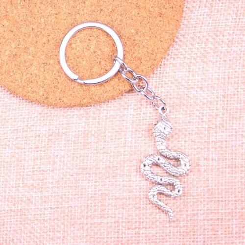 New Arrival snake cobra Charm Pendant Keychain Key Ring Chain Accessories Jewelry Making For Gifts