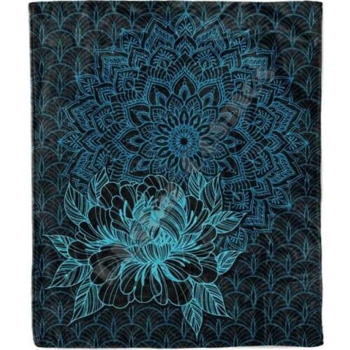 Viking Tattoo Mandala Blanket 3D full printed Wearable Blanket Adults For Kids Warm Sherpa Blanket Drop Shipping 02