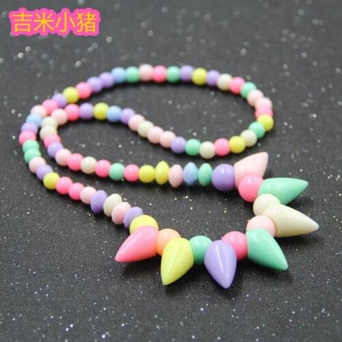 DIY Necklace Beads Crafts for Children Kids Bead Materials Girl Gifts Lacing Bracelets Toddler Toys 2019 New Dropshipping