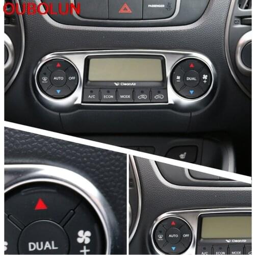 Fit For HYUNDAI IX35 TUSCON 2011 2012 2013 CHROME INSIDE INTERIOR CENTER CONTROL COVER TRIM MOLDING CAR ACCESSORIES