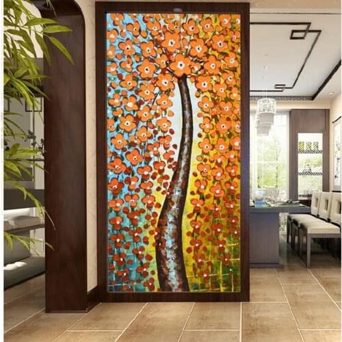 Drop Shipping photo Wallpaper 3D Mystery Murals Gold Hair Financial Tree Corridor Aisle Backdrop Wallpaper Entrance Hallway