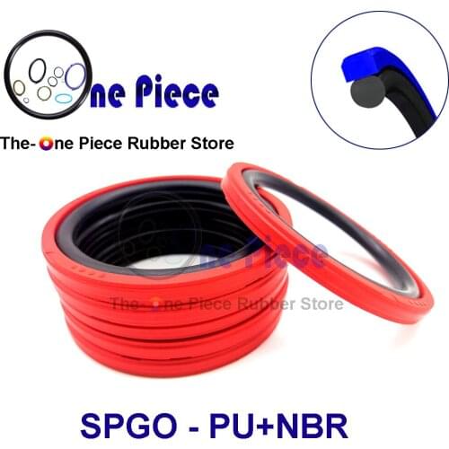 SPGO Glyd ring hydraulic seal Piston compact seal PU /NBR Orings GSF Polyurethane+NBR Gasket