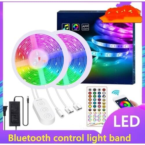 LED Light Band 5050 Bluetooth Light Band Set RGB Seven Color Light Band App Music Light Bar 10 M 20 M Each Set