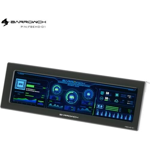 Barrowch external expansion display 8.8 inch high resolution LCD display Used for PC CPU hardware status detection ARGB FBEHD-01