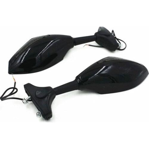 Smoke Motorbike Motorcycle Sport Racing Side Review Turn Signal Mirror Custom