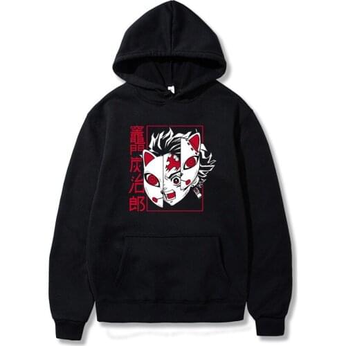 Autumn Demon Slayer New Harajuku Kpop Womens Hoodie Student Long Sleeve Tops Tee Fashion Casual Hoodie Sports Ladies Clothing