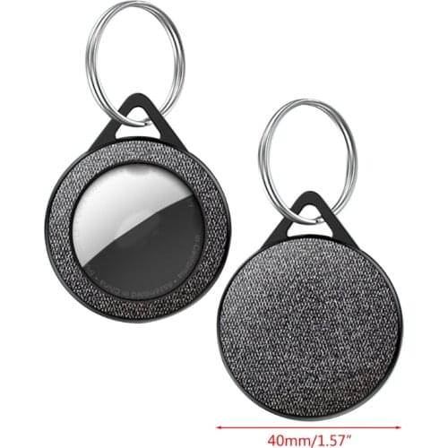 28EA PC Hard Protective Case Keychain Skin Cover for Airtags Anti-Lost Device Bluetooth-compatible Wireless Tracker Protector