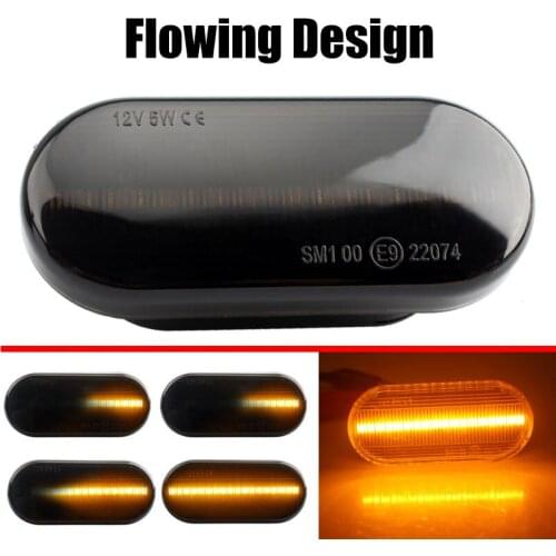 2PC Led Dynamic Side Marker Turn Signal Light For VW Volkswagen Ford Golf Bora Passat Paul Car Turn Signal Light