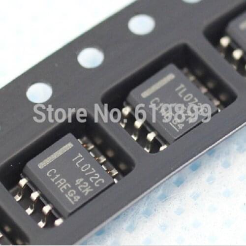 Free Shipping 50pcs/lot TL072CDR TL072CD TL072C TL072 SOP8