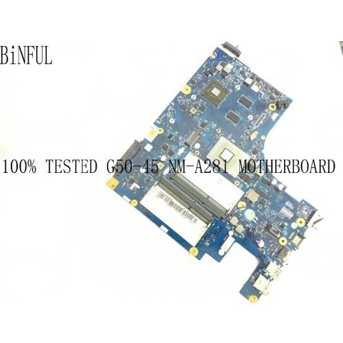 BiNFUL AVAILABLE NEW 100% ACLU5 / ACLU6 NM-A281 MAINBOARD MOTHERBOARD FOR LENOVO G50-45 NOTEBOOK PC E1 CPU +WITH VIDEO CARD