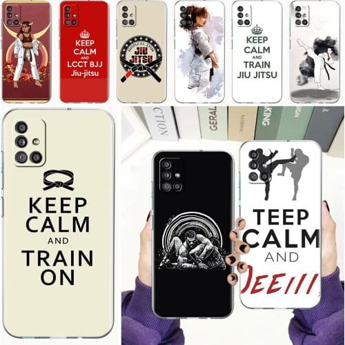 LuxurySoft Phone Case For Samsung Galaxy A51 A21s A71 A12 A31 A52 A41 A32 A02s A11 A72 A42 Clear Back Cover Funda Jiu Jitsu Fall