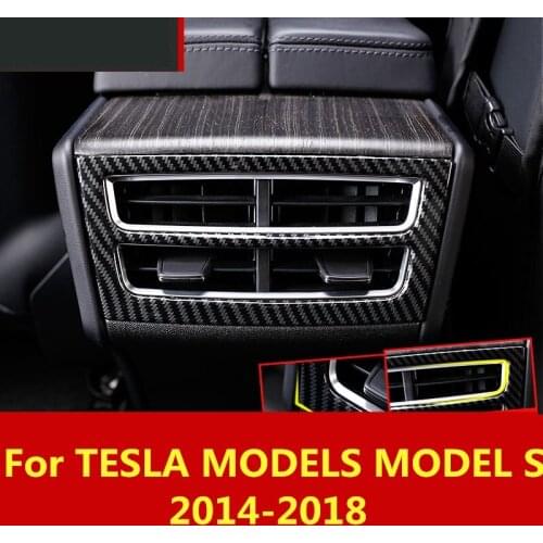For TESLA MODELS MODEL S 2014-2018 The outlet After the air outlet armrest box rear seats in the middle air conditioning outle