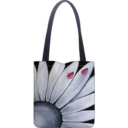 New illustration printed canvas tote bag convenient shopping bag woman bag student bag Custom your image