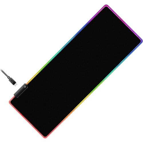 Gaming Mouse Pad Computer Mousepad RGB Light Large Gamer Carpet Big Mause PC Desk Play Mat with Backlit
