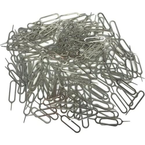 1000Pcs/lot Sim Card Tray Remover Eject Ejector Pin Key open Tool for iPhone 4 4s 5 5s 6 6s plus xs xr max for iPad for SamSung