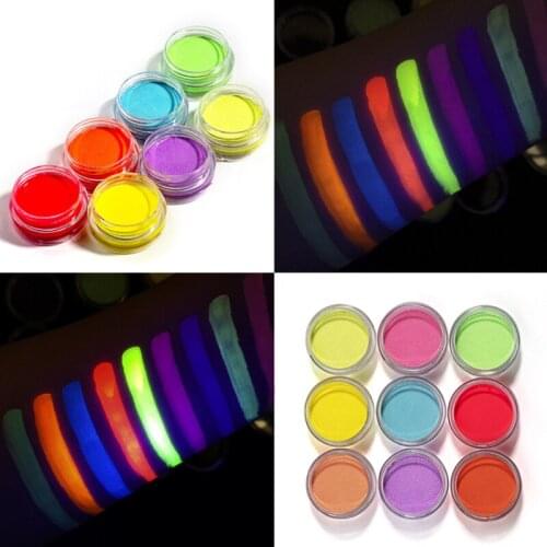 Colorful Eyeliner Cream UV Light Glow In Dark Eyeshadow Long Lasting Waterproof Quick-dry Eyeliner Painted Makeup Dropship TSLM1