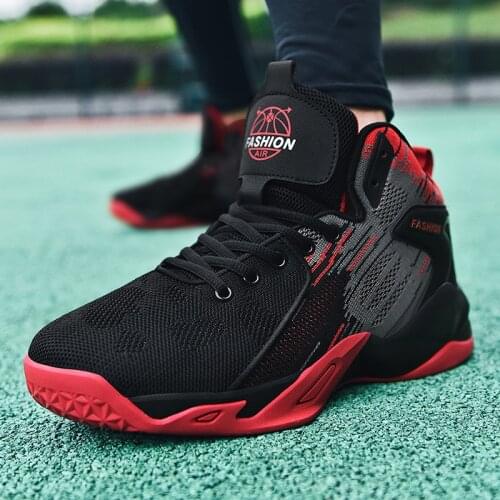 Sport Mesh Breathable Sneaker Men Basketball Shoes Rubber Platform Basket Homme Men Sneakers Size 36-48 Running Jogging Trainers