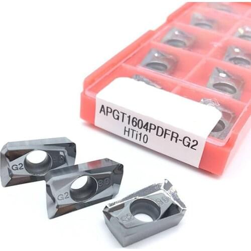 APGT1604PDFR G2 HTi10 Aluminum cutter blade Insert Cutting Tool turning tool CNC Tools AL +TIN Alloy wood
