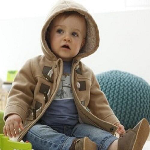 Fashion baby boy hooded long jacket spring winter thick warn kids clothes outwear 2019 children toddler infant coat cotton wool