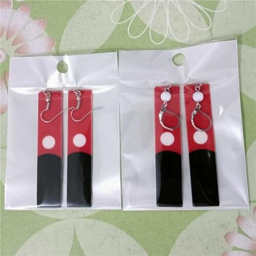 Fashion Acrylic Izana Kurokawa Earrings Tokyo Revengers Anime Hanafuda Drop Long Earrings for Women Men Cosplay Props Jewelry