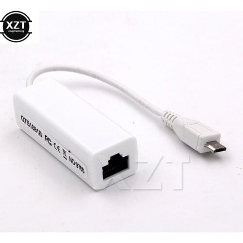 Newest Micro USB 2.0 5 Pin to Ethernet 10/100 M RJ45 Network Lan cable Adapter Card Micro usb to lan card Connector For Tablet