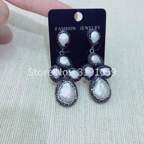 New summer new style set earrings fashion handmade vintage ethnic style exquisite pearl earrings