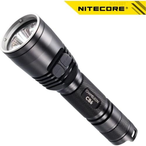 Original nitecore CB6 CU6 CREE 4xColor LED Chip Outdoor Camping Hunting Search Flashlight Without 18650 Battery Waterproof Torch