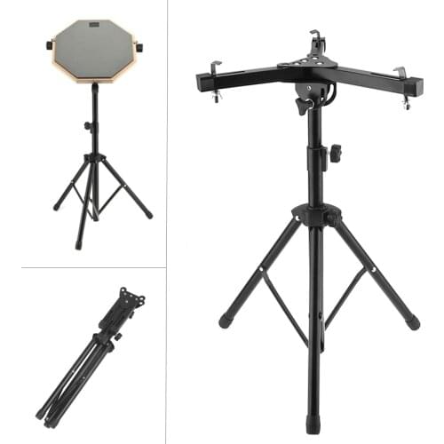 High Quality Professional Professional Aluminum Alloy Adjustment Foldable Floor Drum Stand Holder for 10-12 Inch Dumb Drums