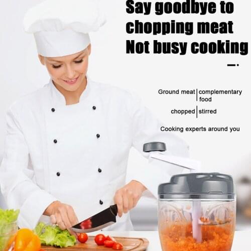 Manual Vegetable Fruit Chopper Cutter Food Fruit Twist Shredder Meat Crusher 2-Tier Blades Home Kitchen Accessories Dropshippin