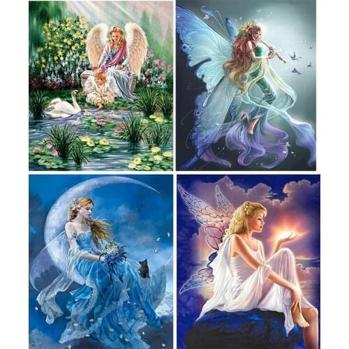 DIY diamond embroidery 5D diamond painting angel girl bead embroidery cross stitch handicraft diamond mosaic painting